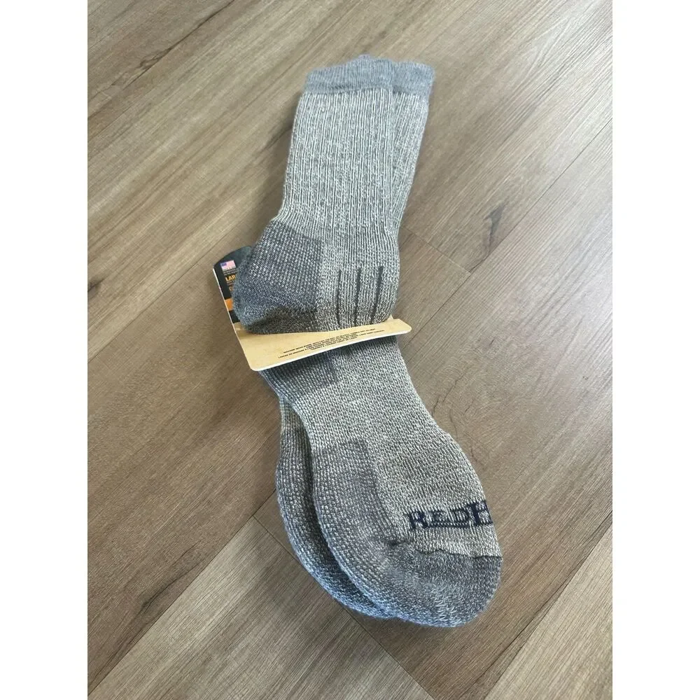 NWT RedHead Ultimate Merino Wool Heavyweight Gray Socks for Men Large